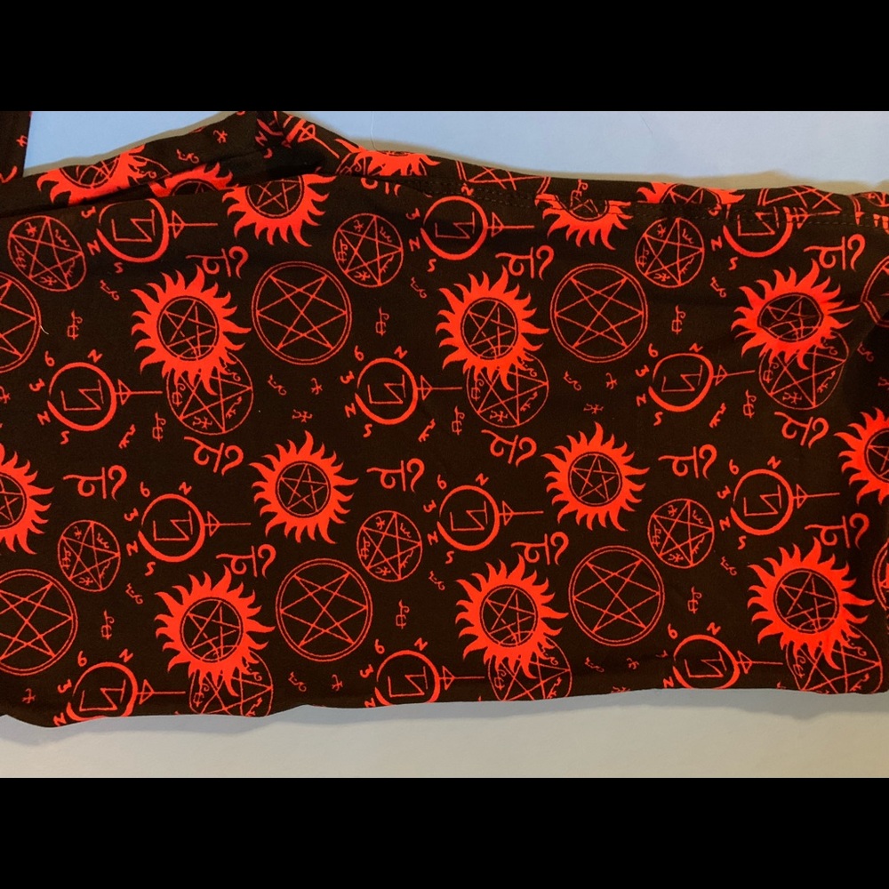 Luxe Wiccan/supernatural leggings(jr.10-adult 6)